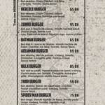 Menu Texas burger Casablanca June 2023 483421